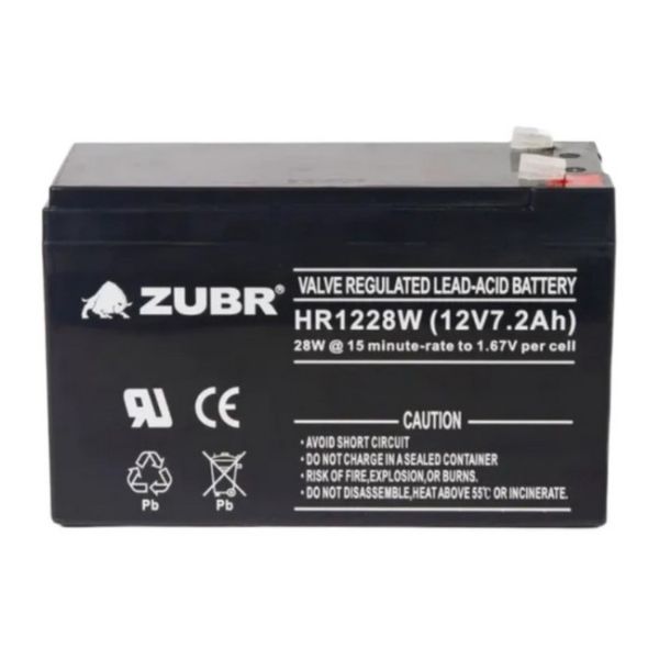 Аккумулятор для ИБП ZUBR HR1228W 12 В 7,2 Ач