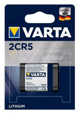 Батарейка Varta Lithium 2CR5 (1шт) блистер 2CR5 литиевый 1 шт.