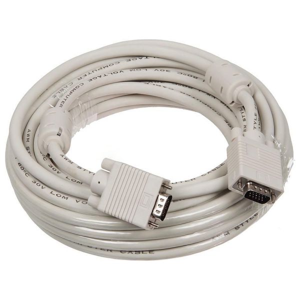 Кабель Buro CAB016S-10M VGA (m) VGA (m) серый 10м