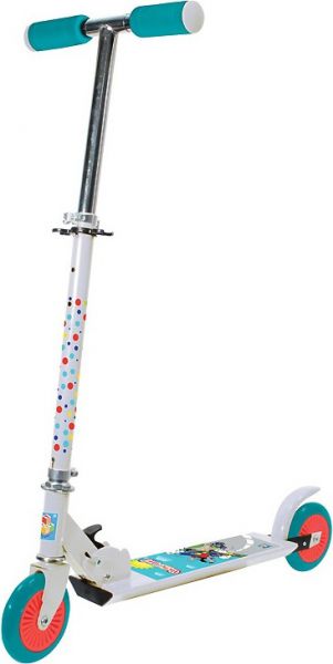 Трюковый самокат 1TOY Т56889 Ну погоди! White с дефектом