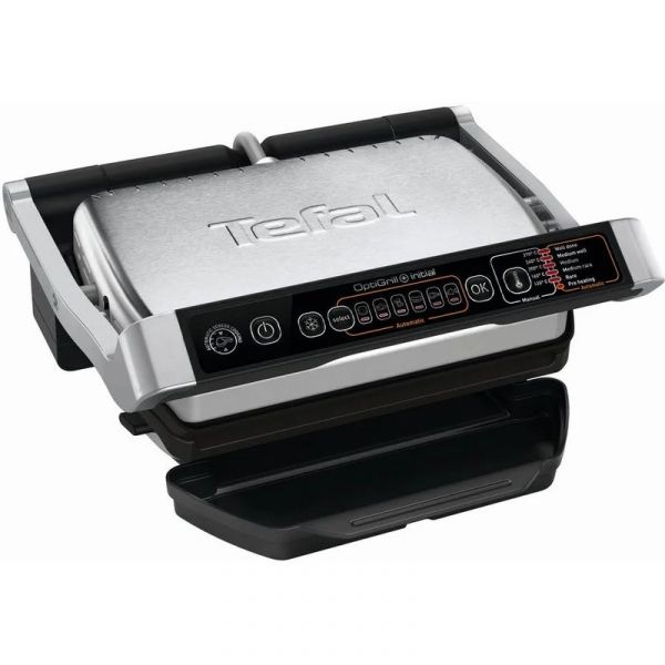 Электрогриль Tefal Optigrill+ Initial GC706D34 черный/серебристый